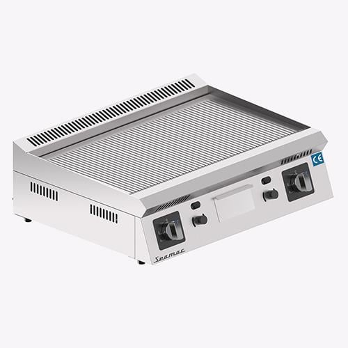 Seamac Özel Seri Doğalgazlı/Tüplü Playt Izgara 70 cm, Oluklu Yüzey