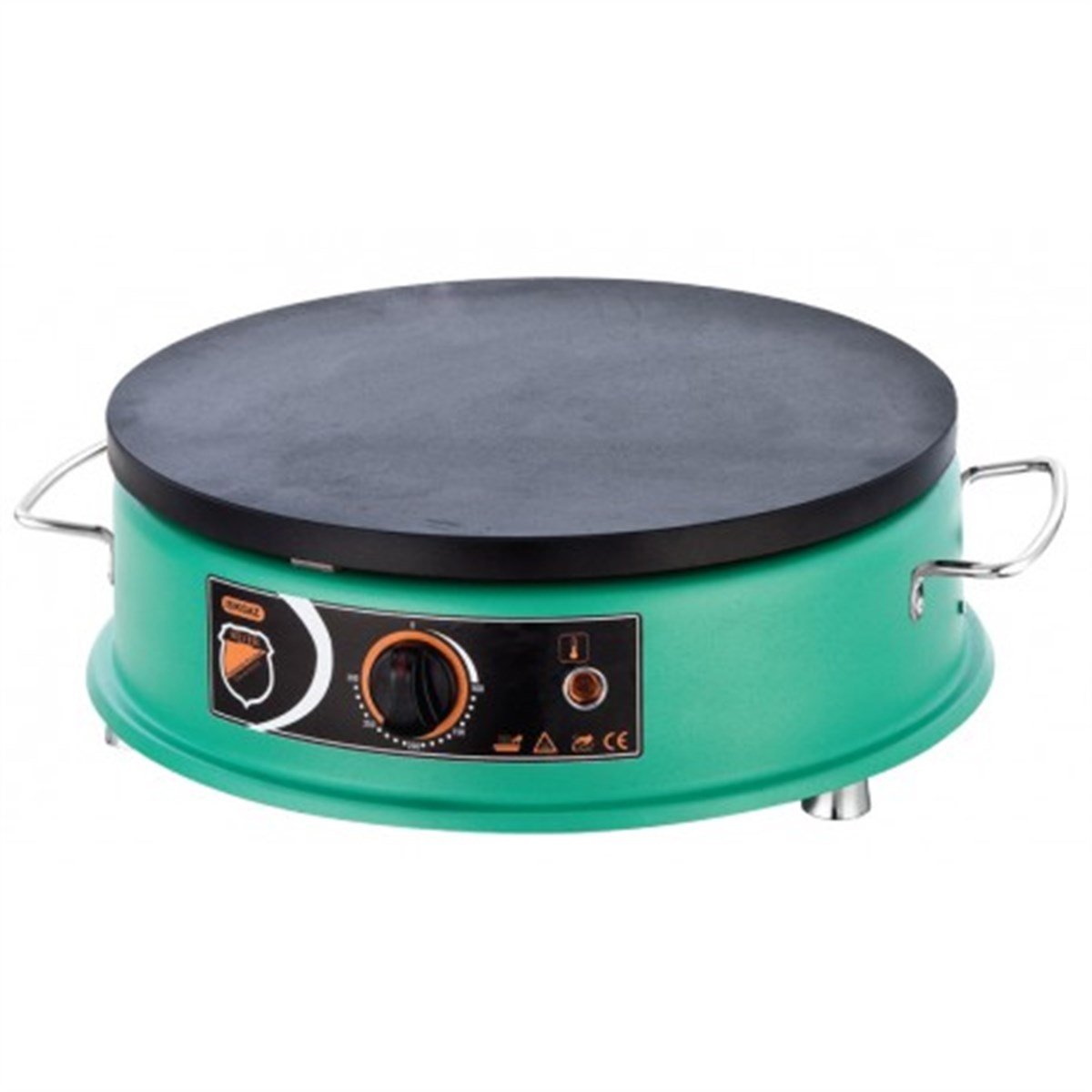 Silver CRP-02 40 Cm Yeşil İnox Sanayi Tipi Krep Makinesi