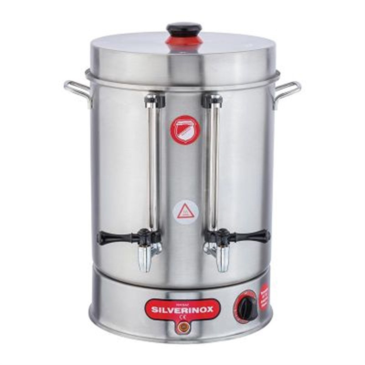 Silverinox 12 Litre, Çevirmeli Metal Musluklu, Çay Makinesi, 120 Bardak