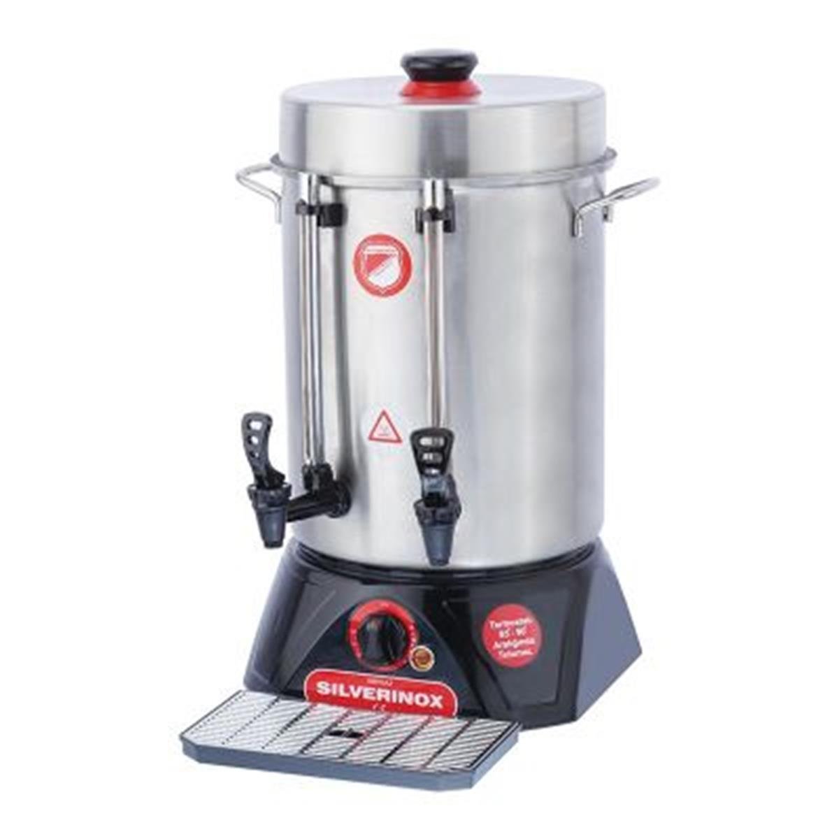 Silverinox, 12 Litre, Eko Seri, Basmalı Musluk, Çay Makinesi, 120 Bardak