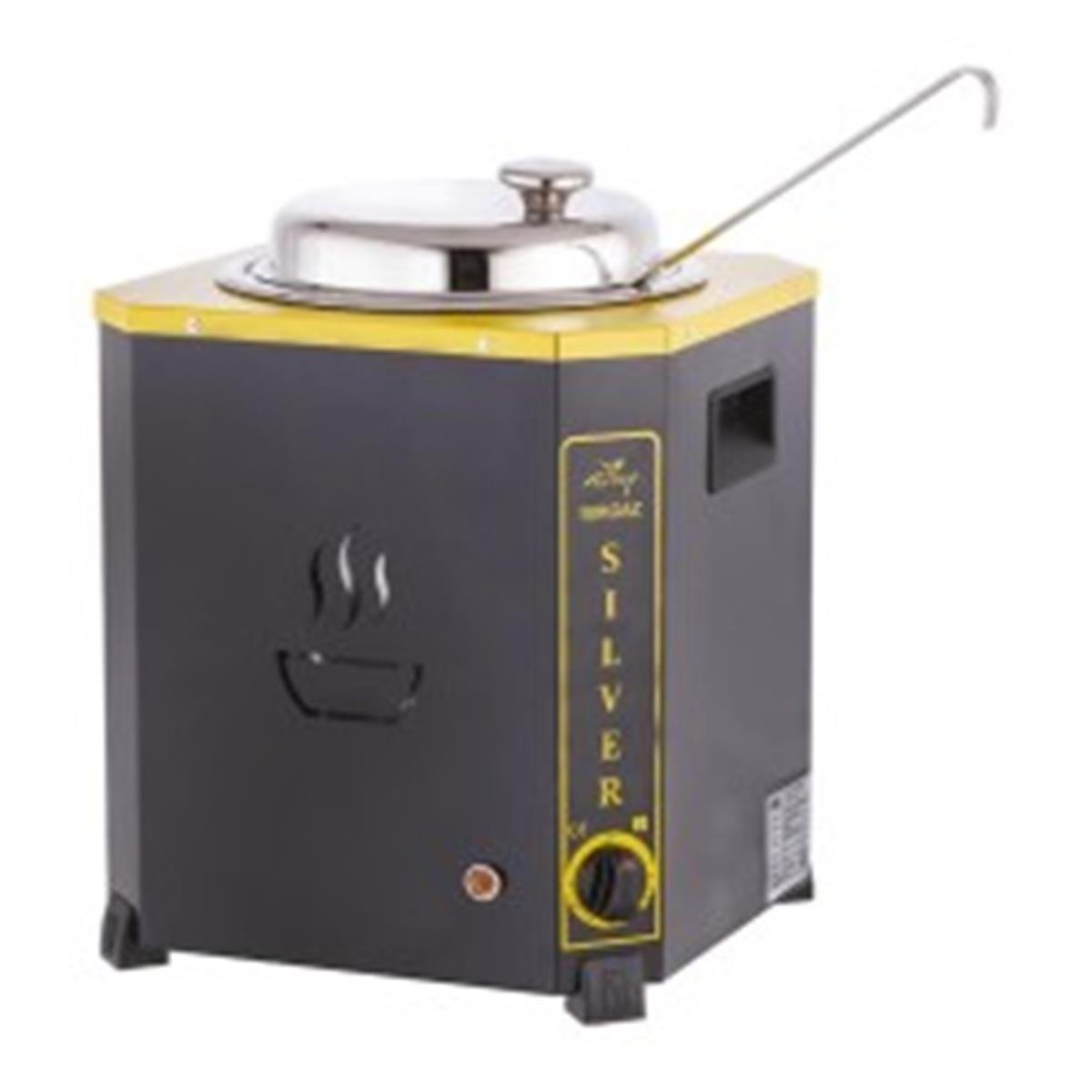 Silverinox 13 Litre, Jumbo Çorba Kazanı Siyah