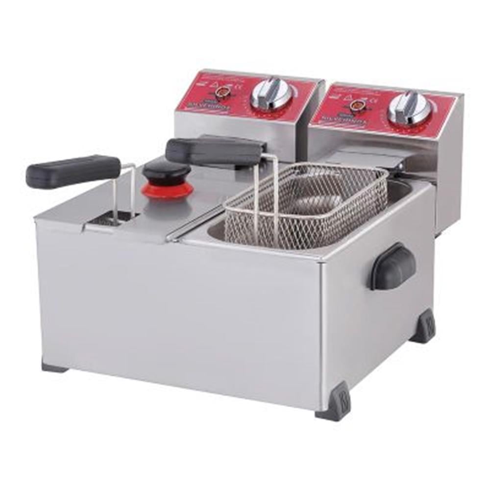 Silverinox, 3+3 Litre, Elektrikli, Set Üstü Fritöz
