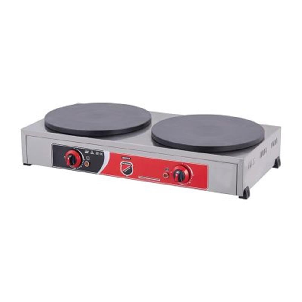Silverinox, 40 Cm, Doğalgazlı / Tüplü, Pleyt İkili Krep Makinesi