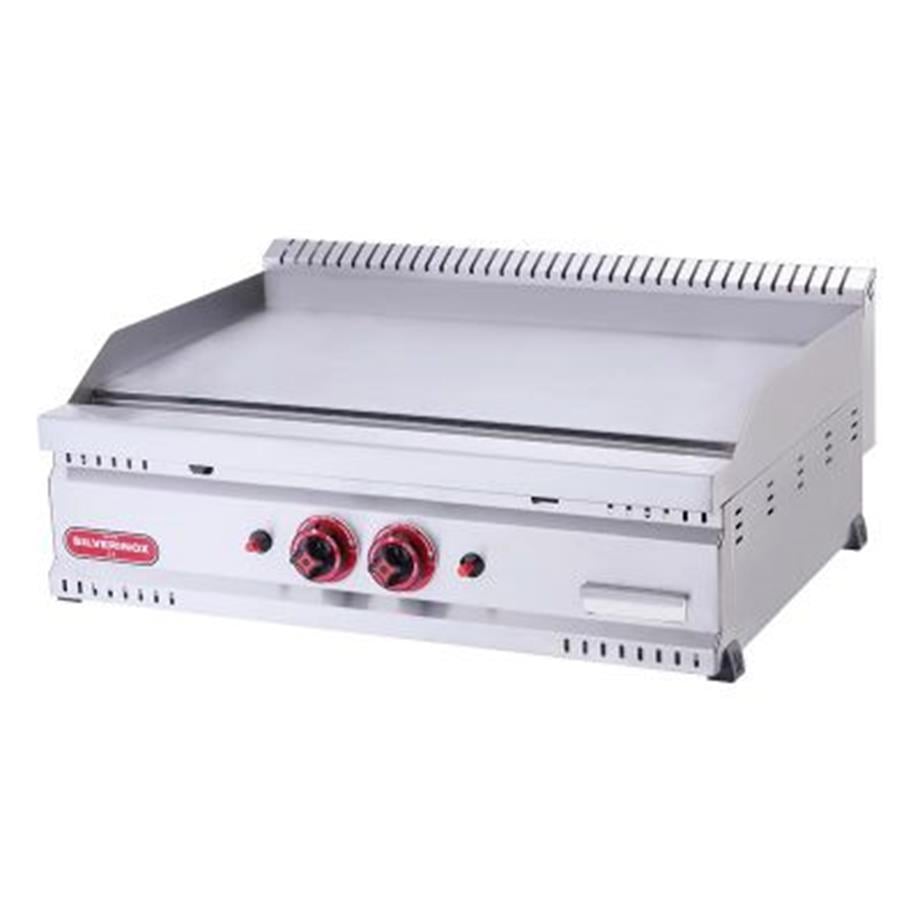 Silverinox 600 Seri Düz Tabla Izgara, 80x60 cm, Doğalgazlı / Tüplü