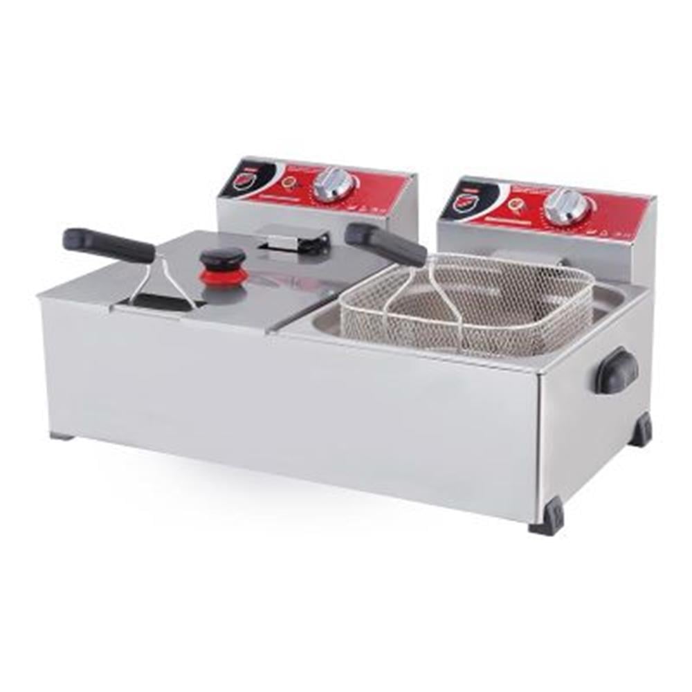 Silverinox, 8+8 Litre, Doğalgazlı / Tüplü, Set Üstü Fritöz