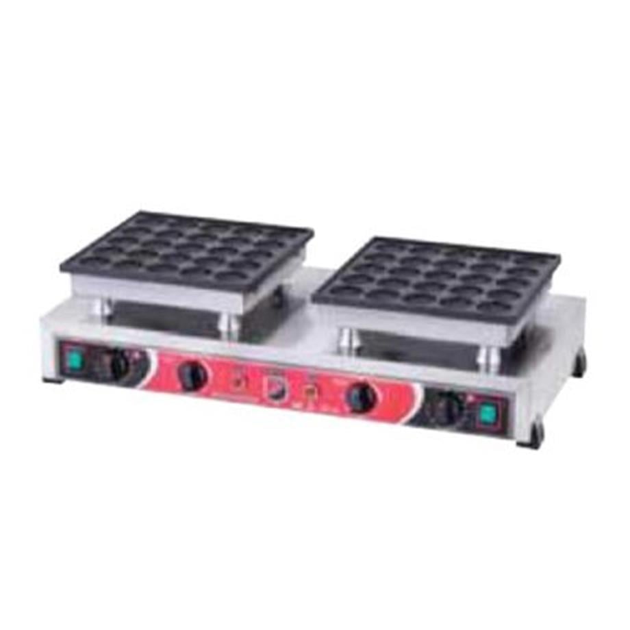 Silverinox,  Çiftli Yuvarlak Bubble Waffle Makinesi, Kapaksız