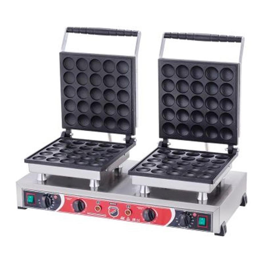 Silverinox,  Çiftli Yuvarlak Bubble Waffle Makinesi, Kapaklı