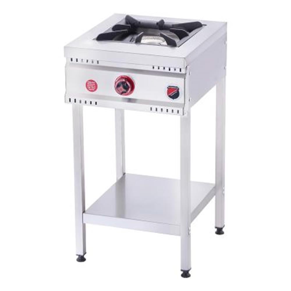 Silverinox, Doğalgazlı, CE Belgeli, Tek Gözlü Taban Raflı Midi Ocak 