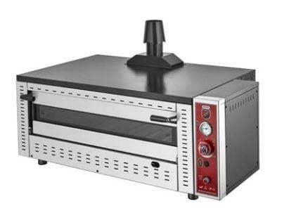 Silverinox, Doğalgazlı / Tüplü, Tek Katlı Pizza Fırını, 6 Pizza, 92x62 cm
