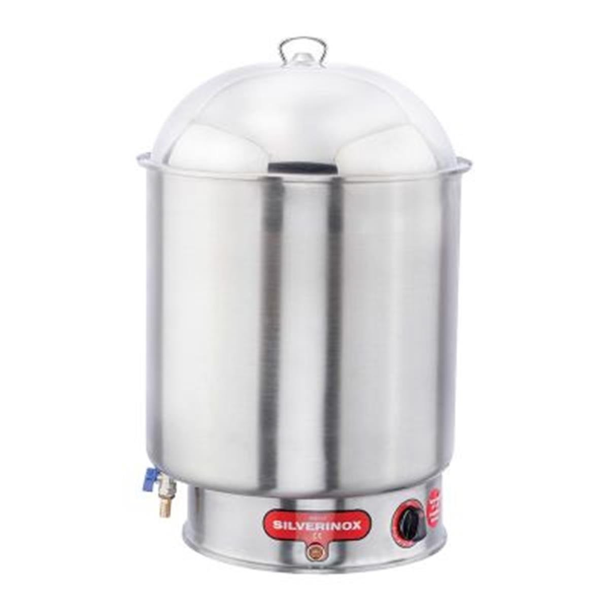 Silverinox Elektrikli 36 Lt Süt Mısır Haşlama Kazanı Makinesi