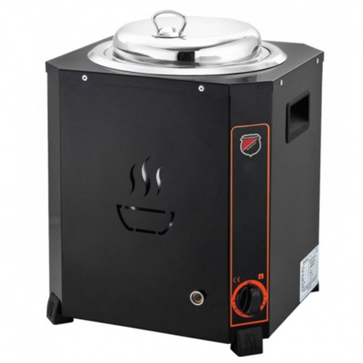 Silverinox Jumbo Çorba Kazanı Siyah 9 Litre