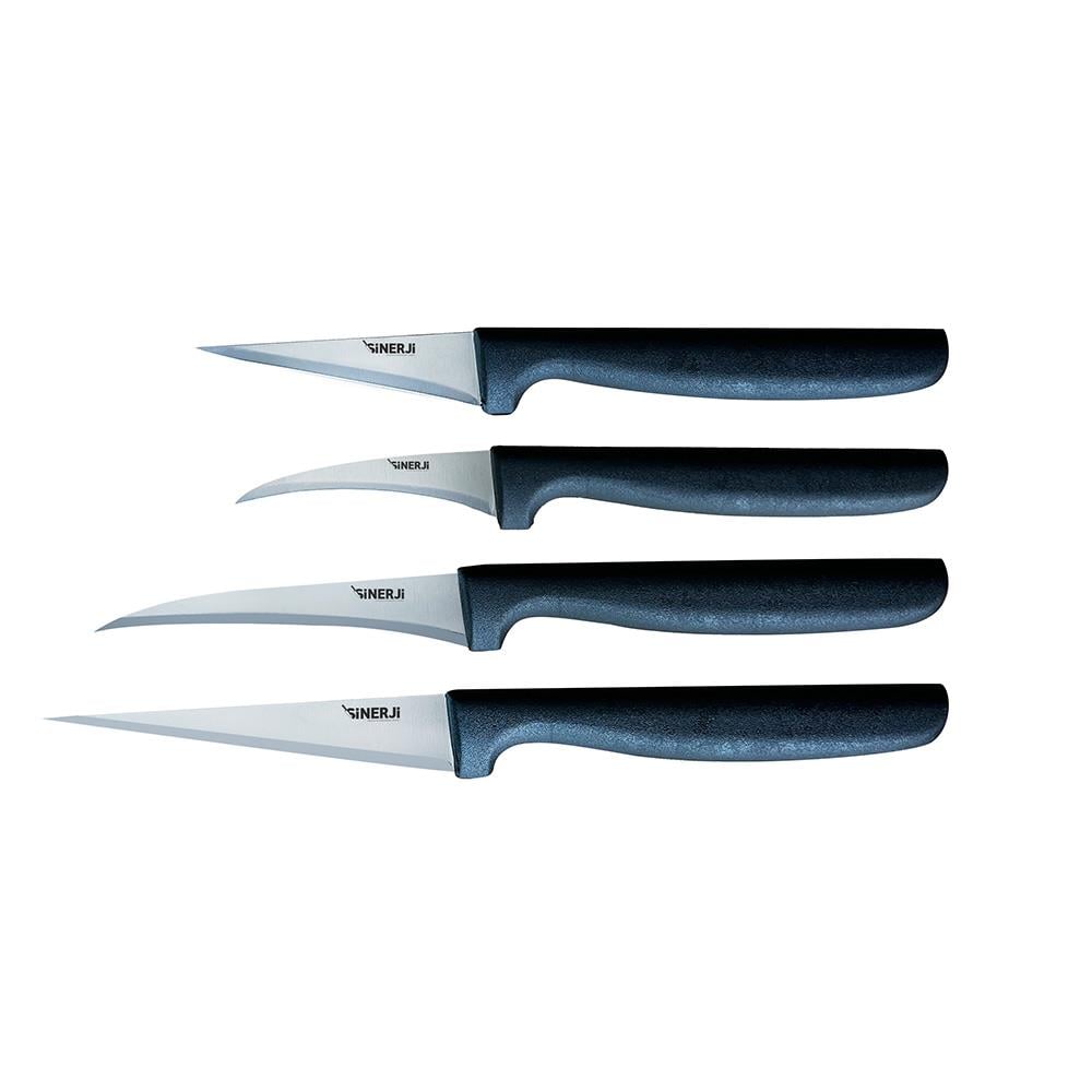 Sinerji Plastik Saplı 4'lü Dekor Bıçak Seti