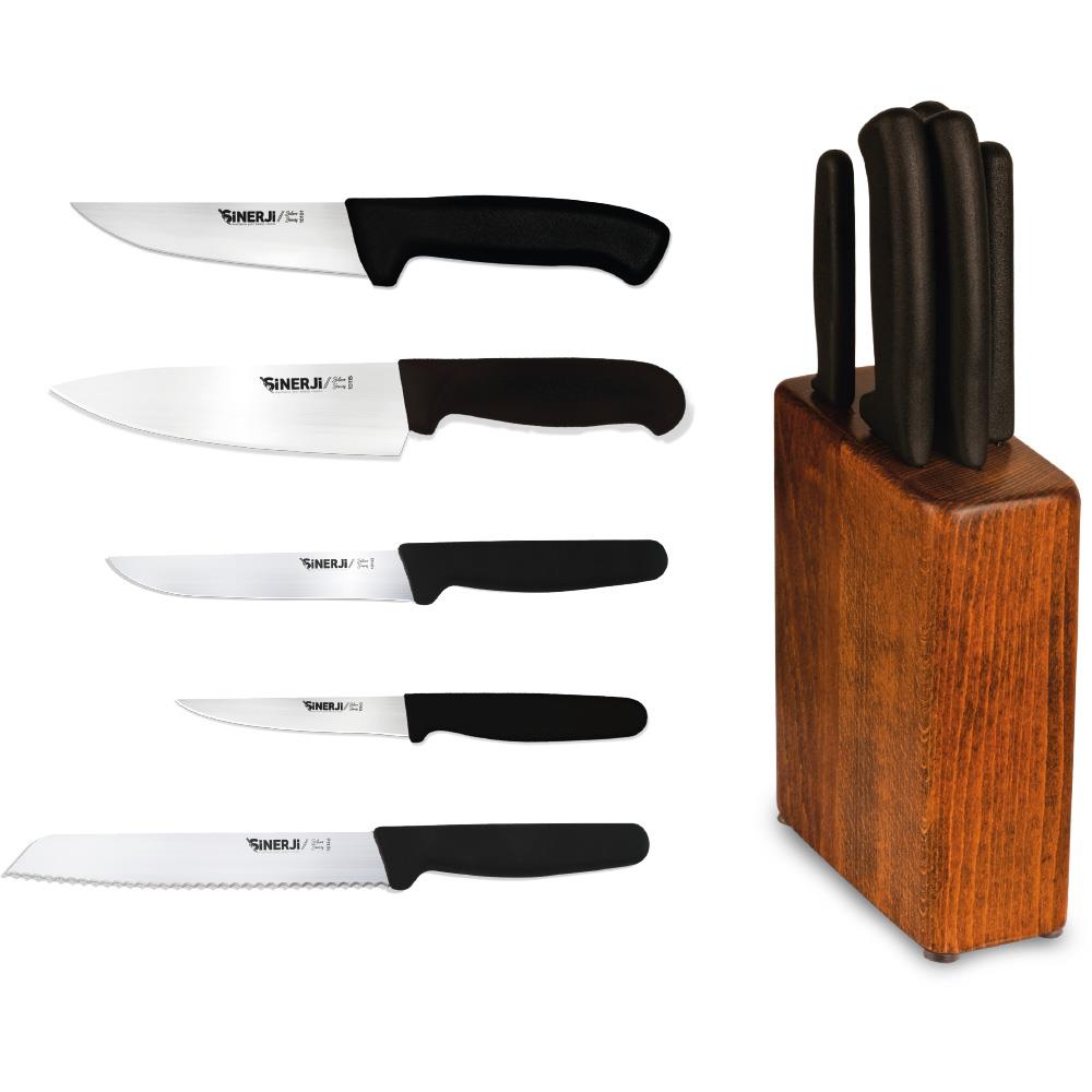 Sinerji Silver Bloklu Bıçak Seti 5+1