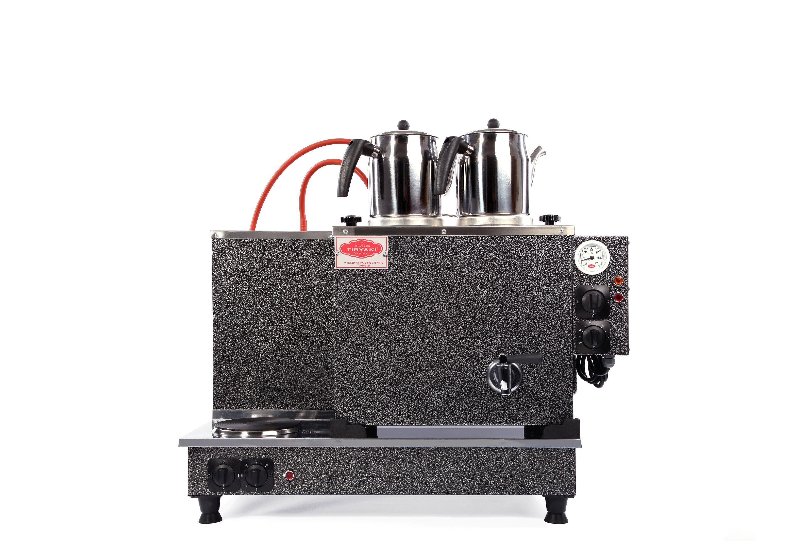 Tiryaki 2 Demlikli Elektrikli Çay Kazanı Statik Boyalı