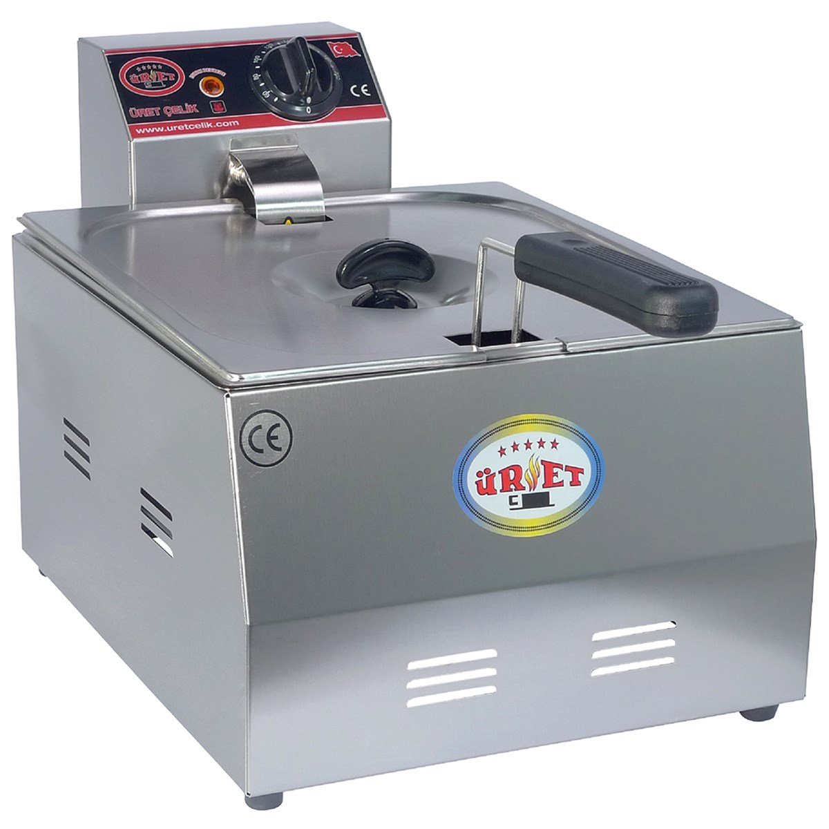 Üret 8 Litre Set Üstü Fritöz, Elektrikli