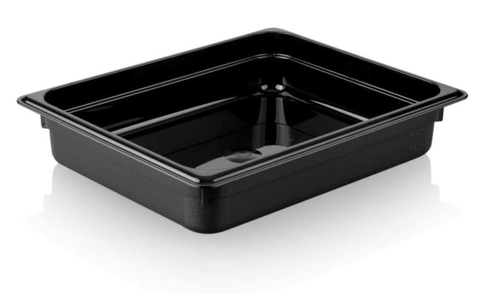 World Plas Polikarbon Gatronom Küvet, 1/2-65 mm, Siyah
