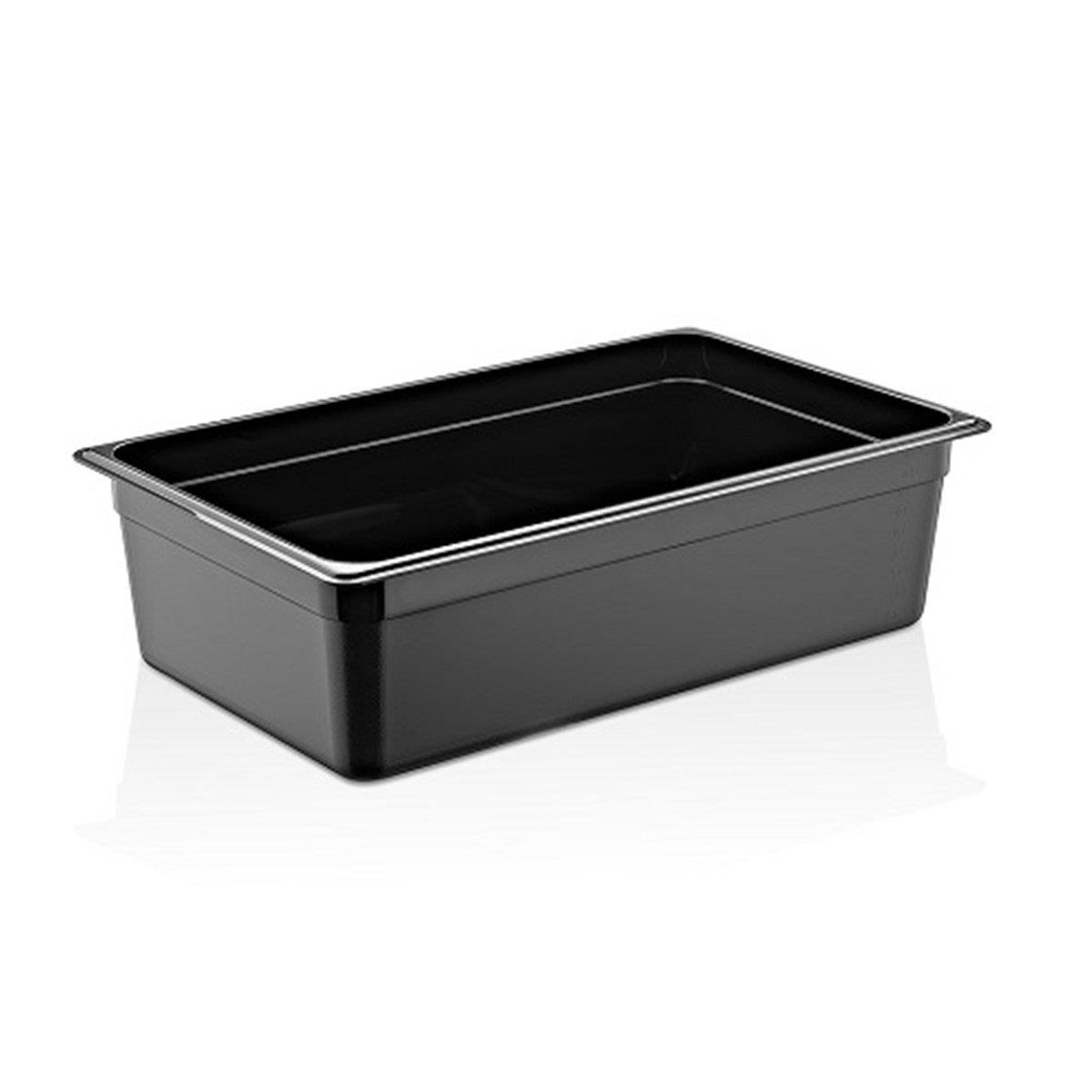 World Plas Polikarbon Gatronom Küvet, 1/1-150 mm, Siyah