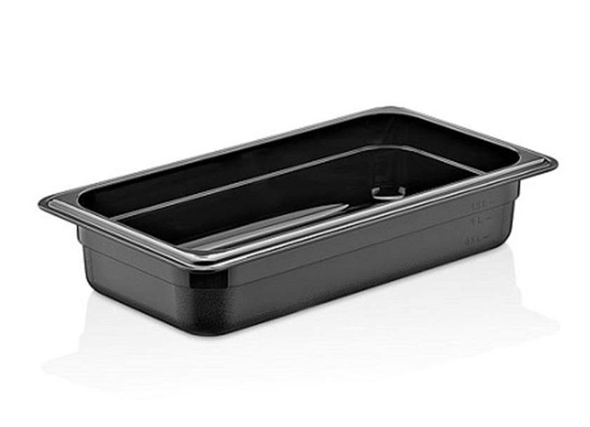 World Plas Polikarbon Gatronom Küvet, 1/1-65 mm, Siyah