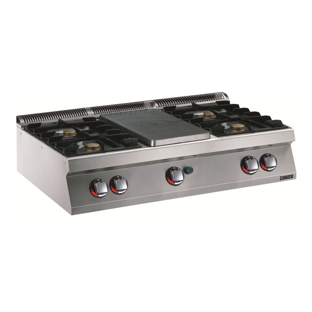 Zanussi 4 Açık Ateşli + 1/2 Kapalı Gazlı Set Üstü Ocak, 1200x700x250 mm, 372012