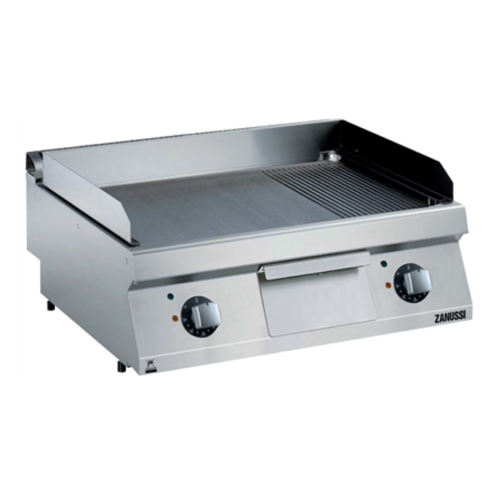 Zanussi 80 cm Elektrikli Düz + Nevrürlü Krom Kaplama Pleyt Izgara, 800x700x250, 372347