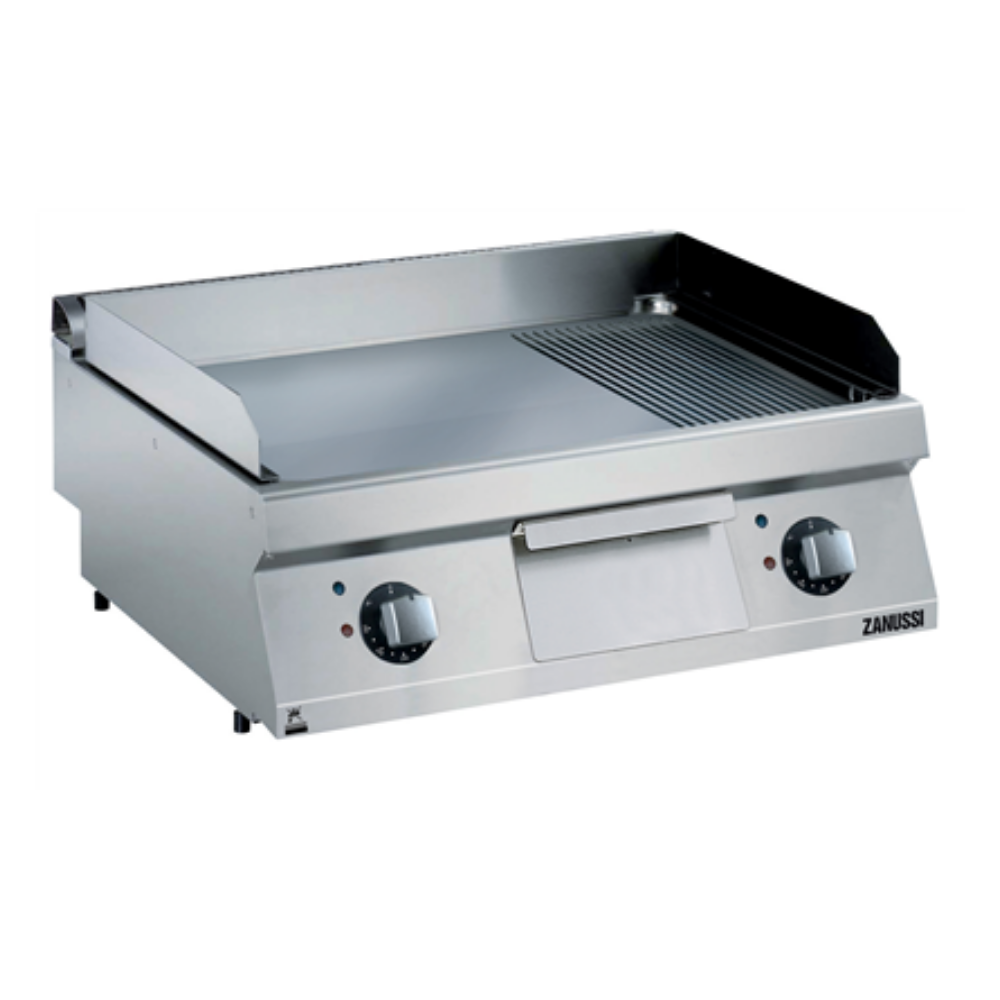 Zanussi 80 cm Elektrikli Düz + Nevrürlü Krom Pleyt Izgara, 800x700x250, 372197