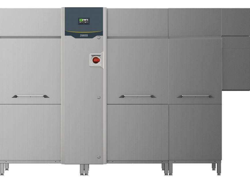 Zanussi Çift Durulamalı Konveyörlü Bulaşık Makinesi, Orta Boy, 3600 tabak/saat, Sağdan Sola