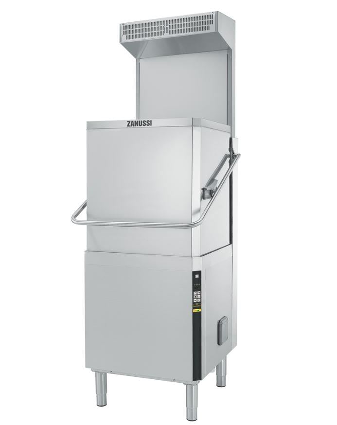 Zanussi Giyotin Tip Bulaşık Yıkama Makinesi, Çift Cidarlı, Drenaj Pompalı Parlatıcı ve Deterjan Dispenserli