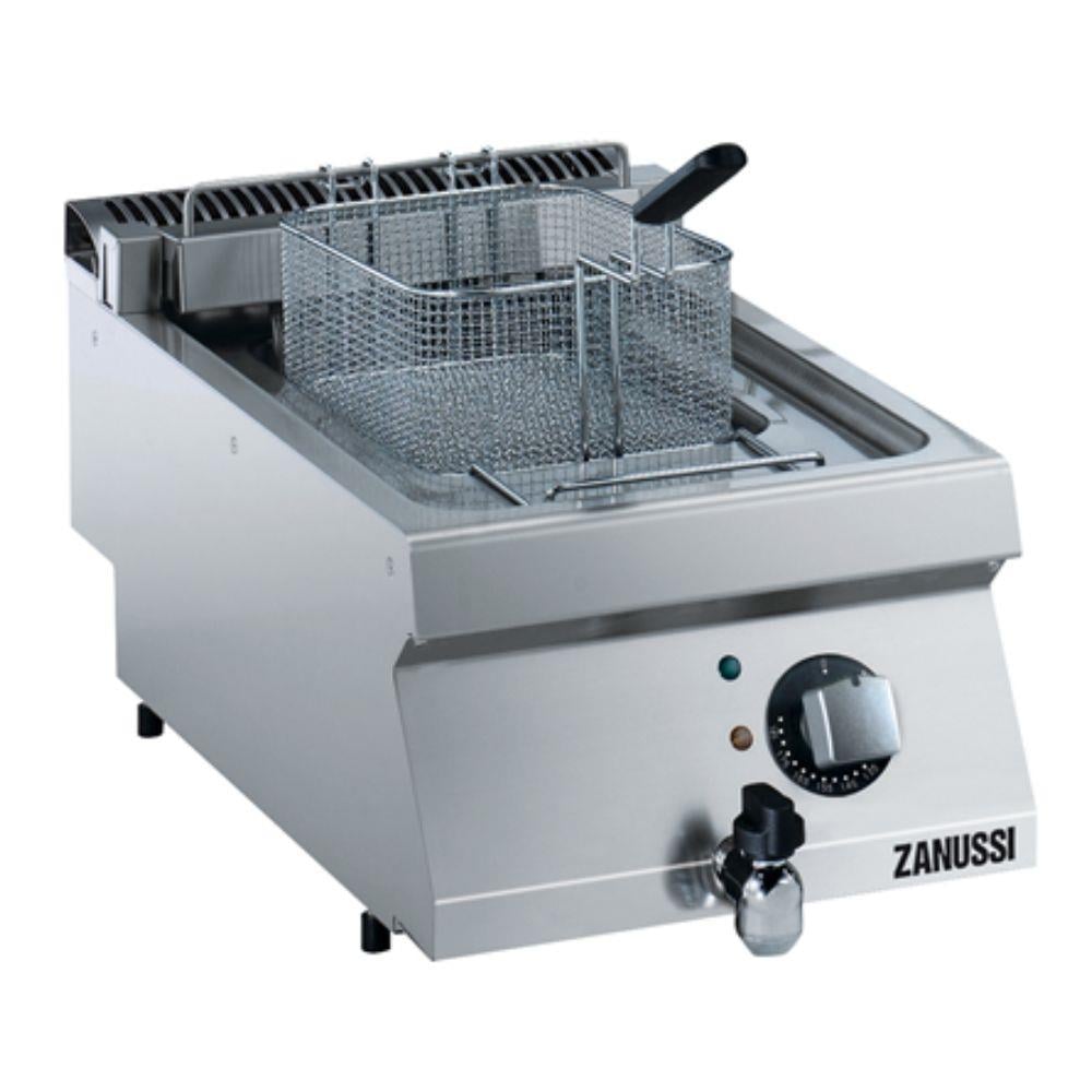 Zanussi Tahliye Vanalı Elektrikli 12 Litre Endüstriyel Fritöz, 400x700x250, 372079