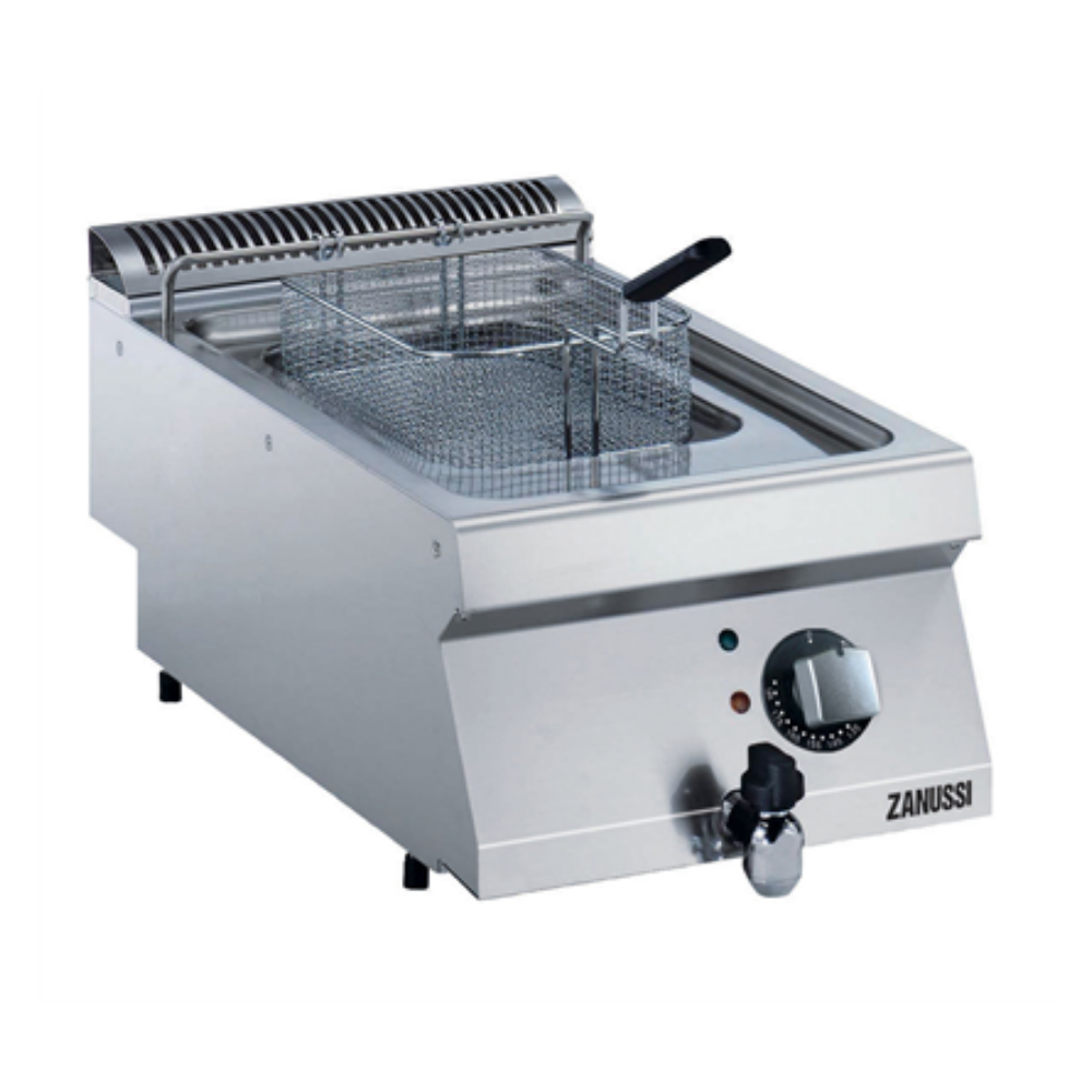 Zanussi Tahliye Vanalı Elektrikli 7 Litre Endüstriyel Fritöz, 400x700x250, 372075