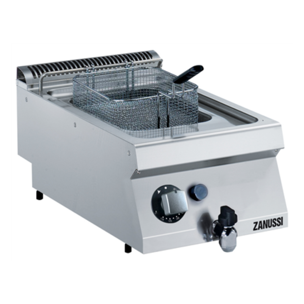 Zanussi Tahliye Vanalı Gazlı 7 Litre Endüstriyel Fritöz, 400x700x250, 372066