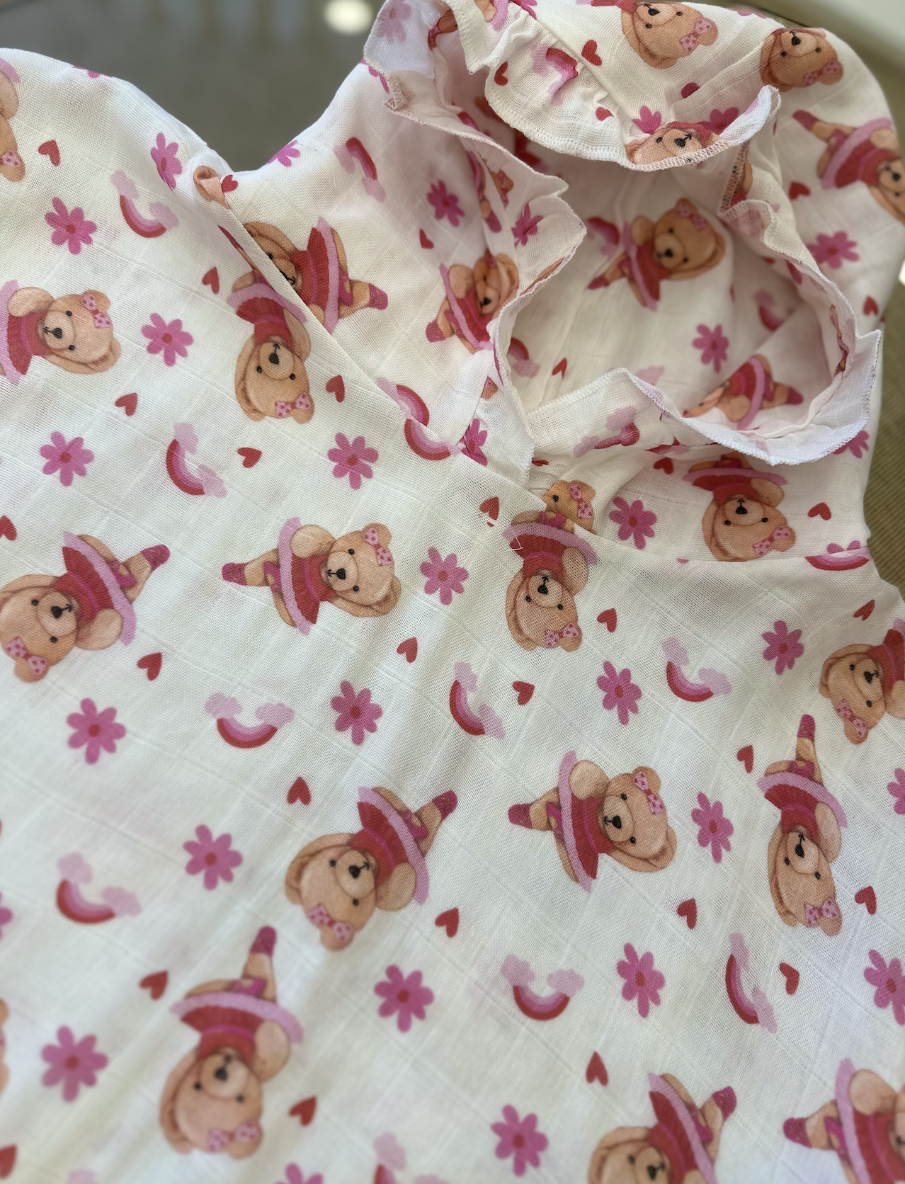 Baby Bear Organik bambu müslin panço