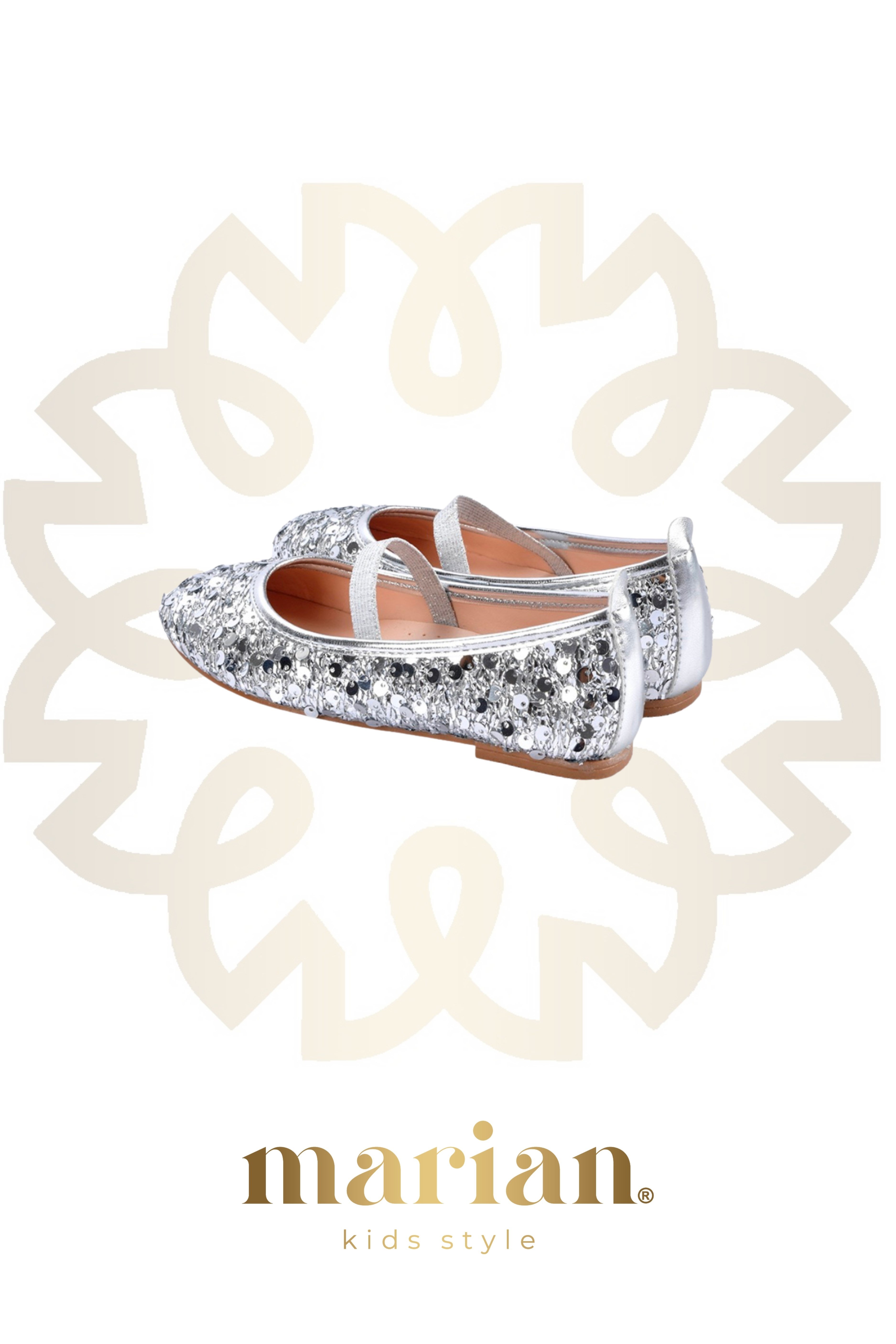 Chica Magica Maribel Lastikli Silver Pullu Babet