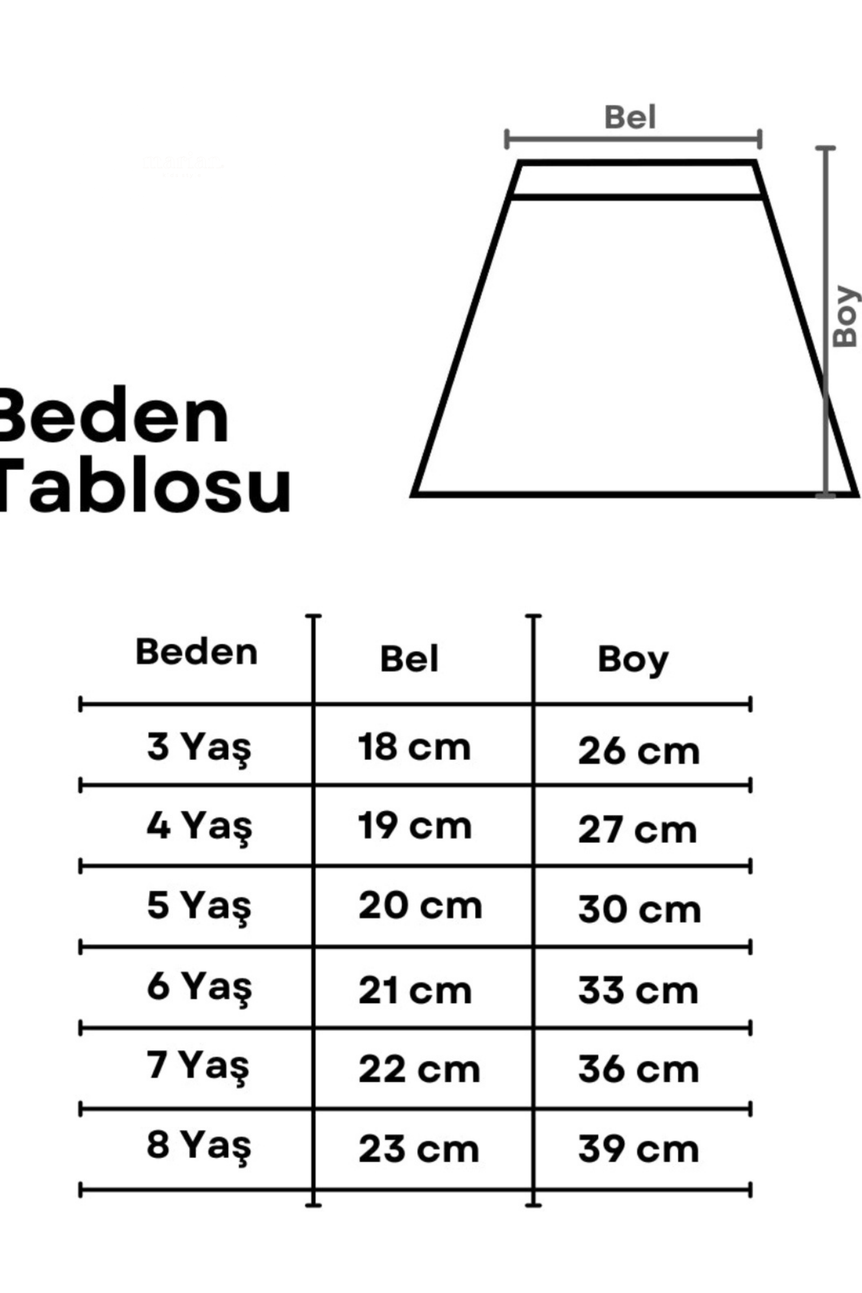 Çok Renkli Gökkuşağı Pullu Kız Çocuk Etek Bluz TAKIM 
