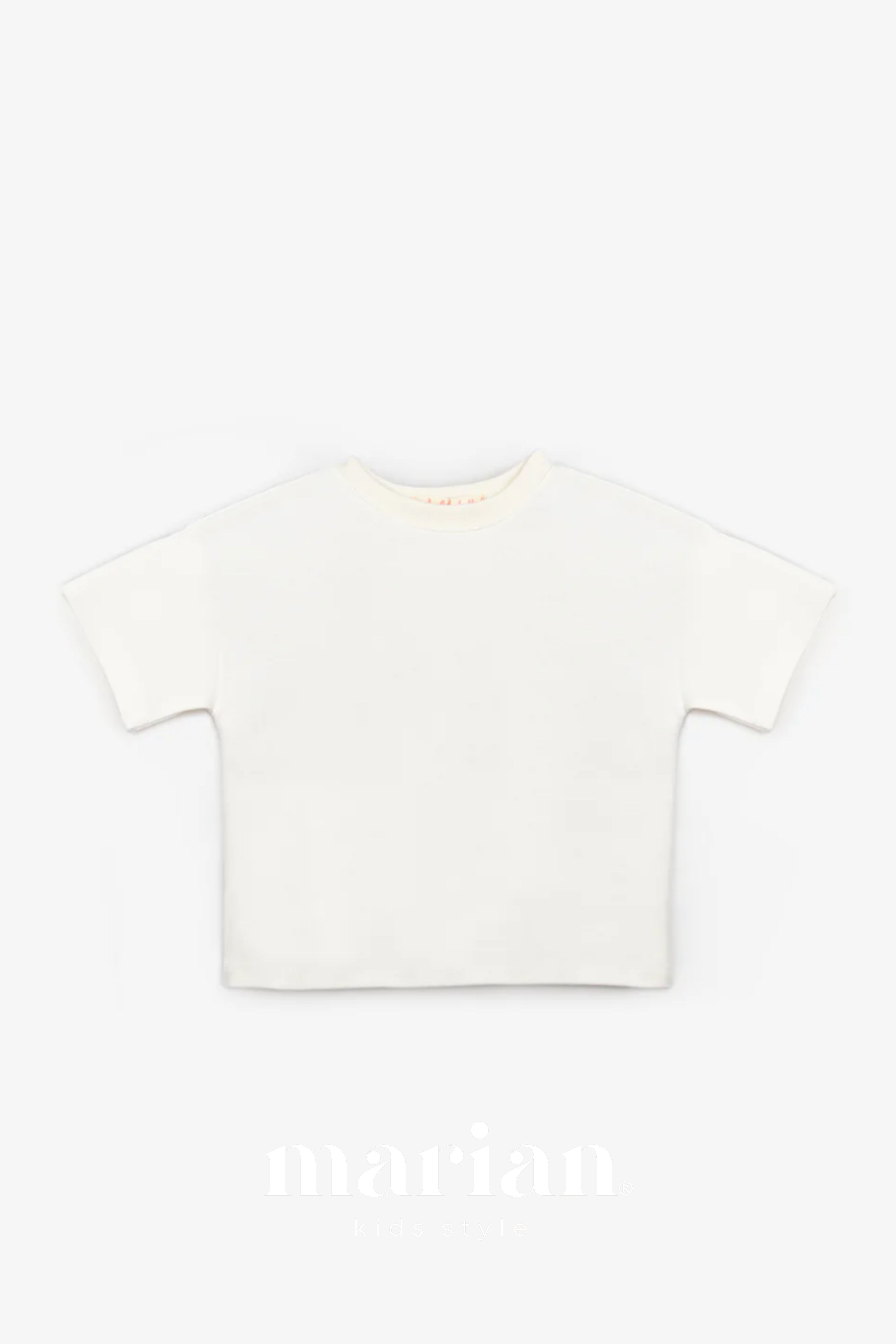 Ekru Oversize Çocuk Tişört