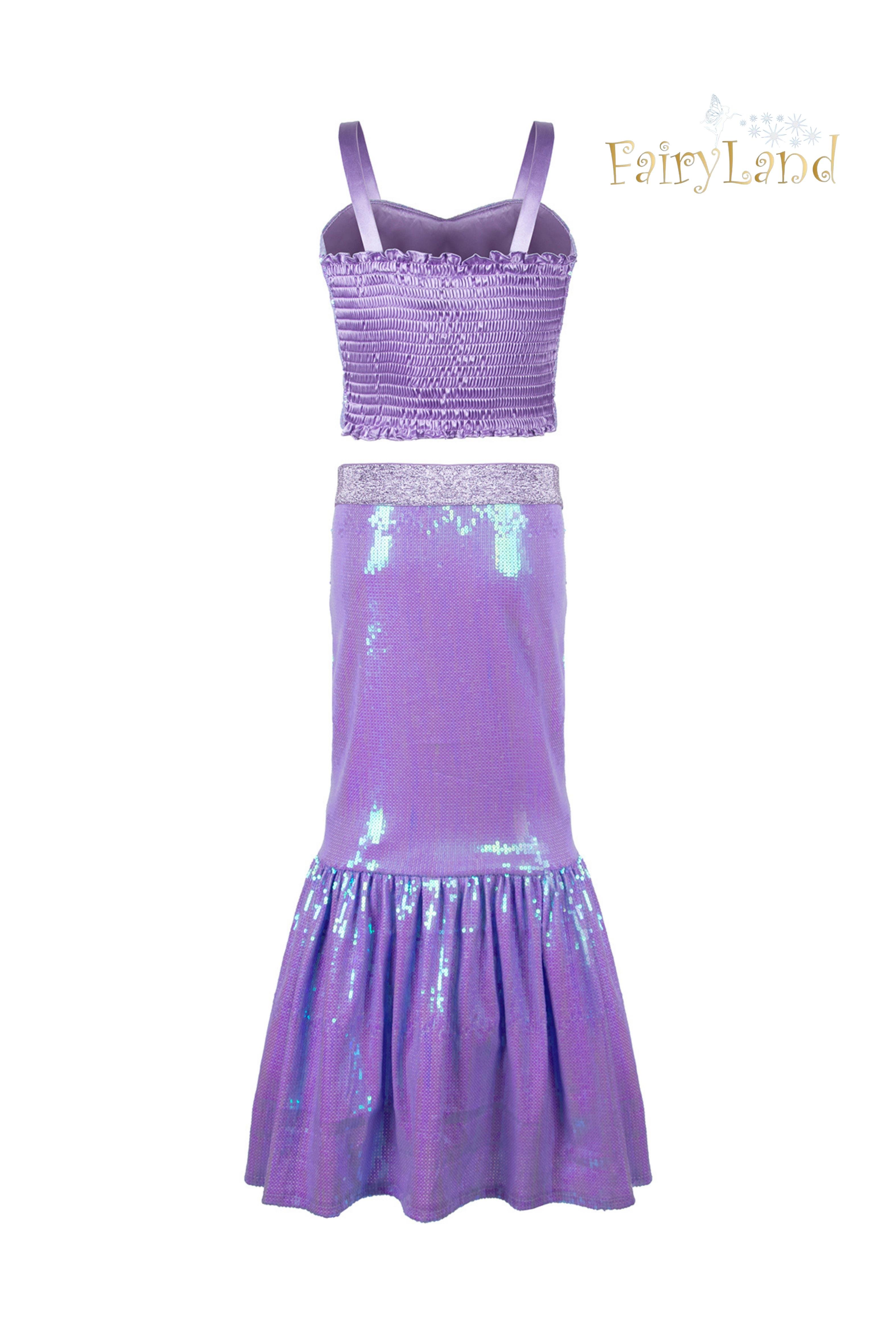 Fairyland Mermaid Kız Çocuk Kostüm - Lila