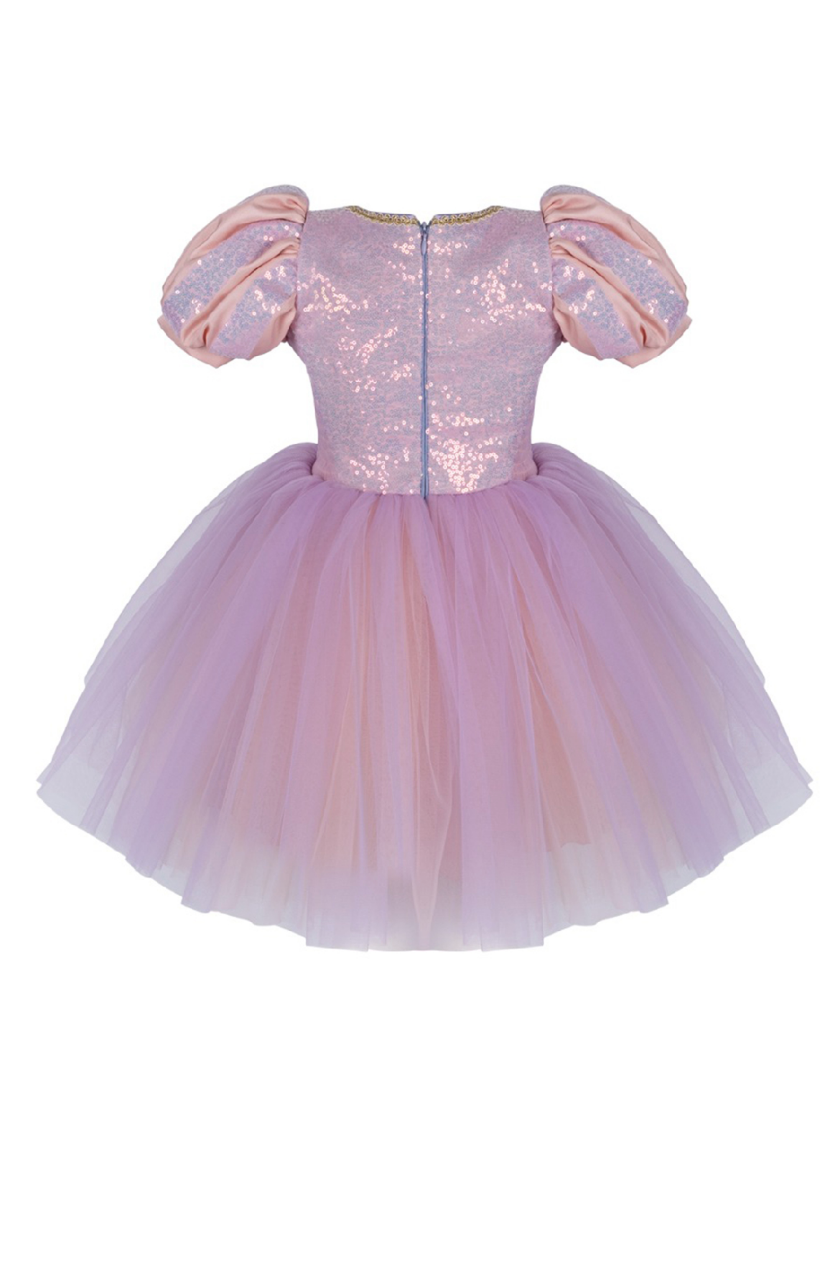 Fairyland Mini Prenses V2 Renkli Kız Çocuk Rapunzel Kostüm