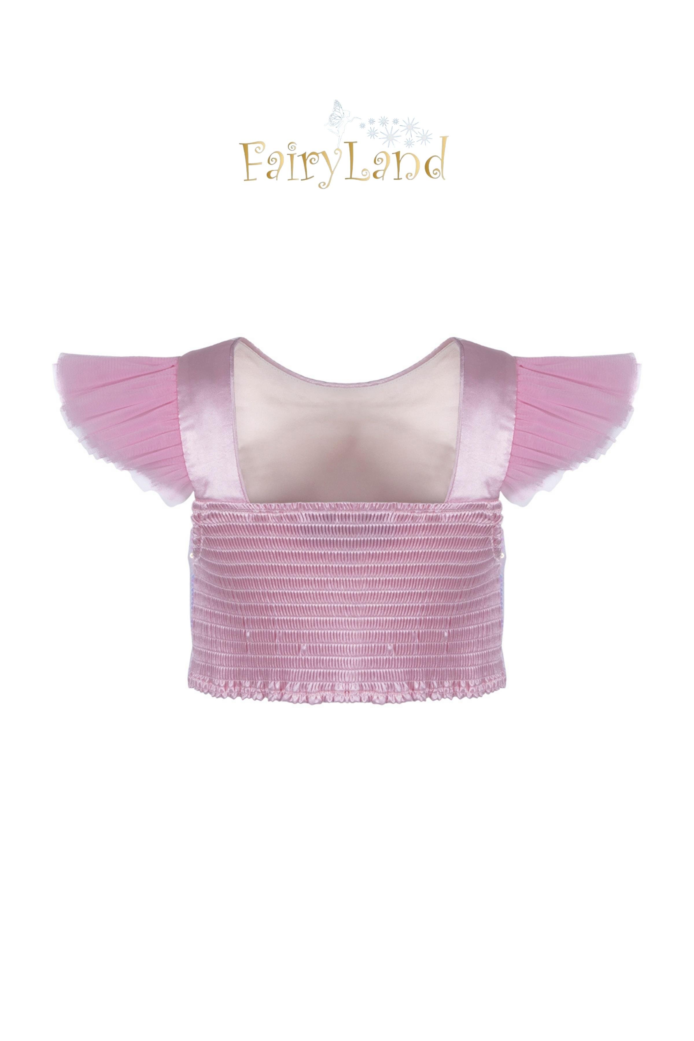 Fairyland Pul Detaylı Pembe Crop Üst
