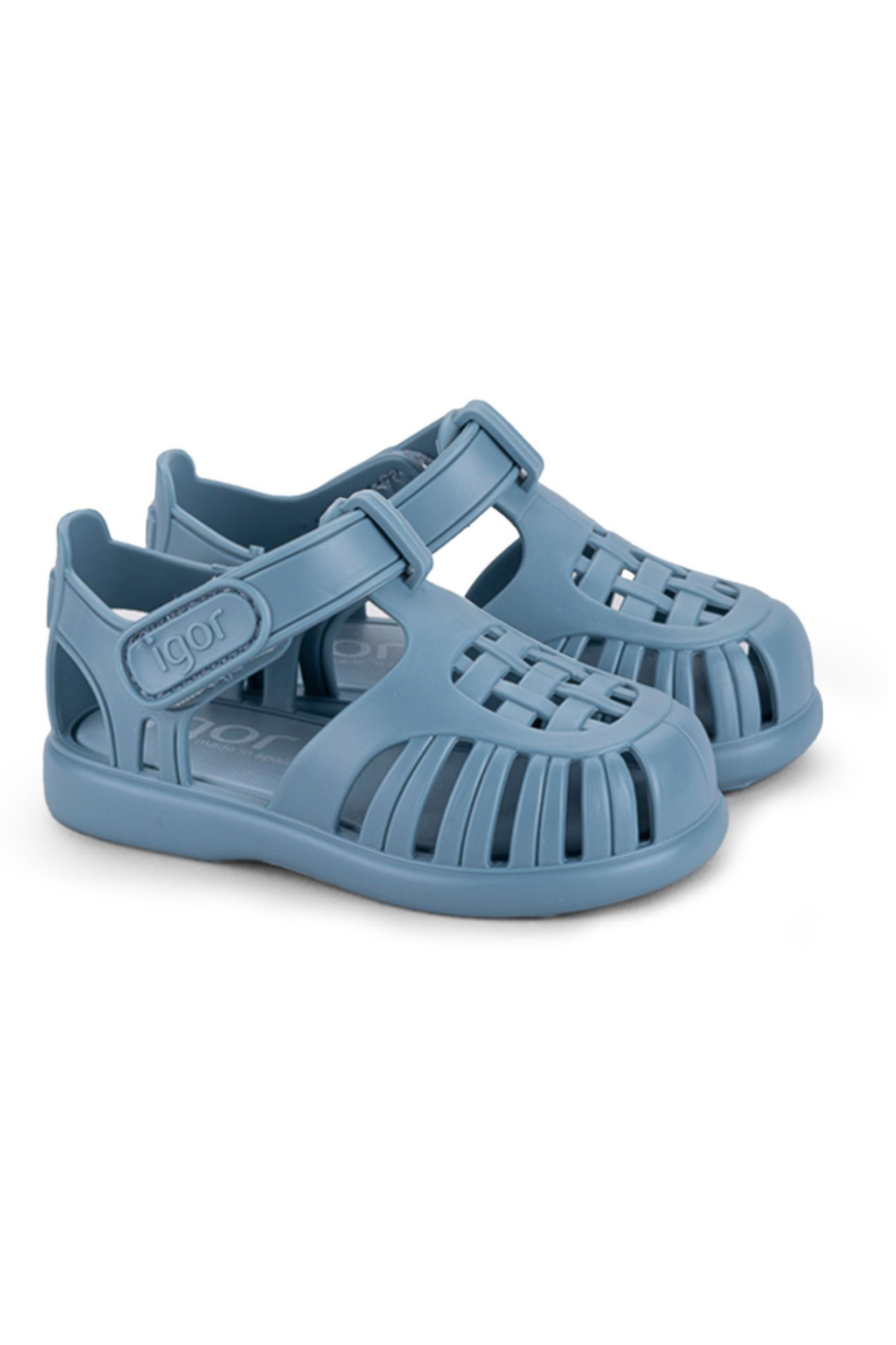 Igor Çocuk Cırtlı Sandalet Tobby Solid Mavi - Ocean