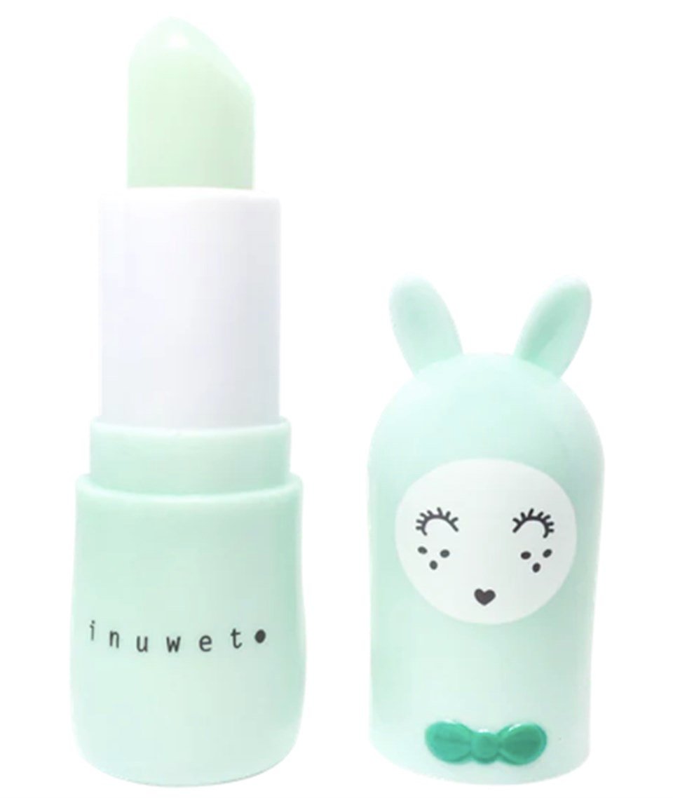 INUWET BUNNY LIPBALM GREEN APPLE / AQUA