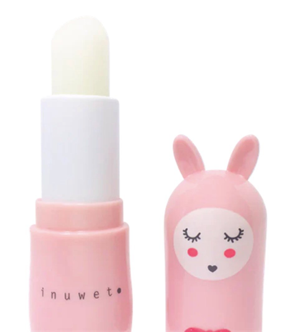 INUWET BUNNY LIPBALM STRAWBERRY / PINK