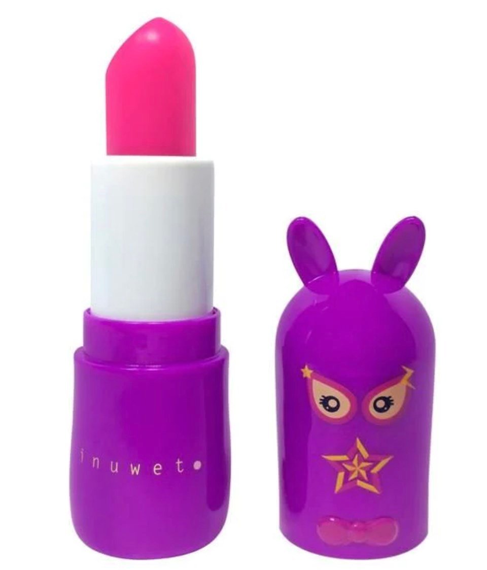INUWET BUNNY LIPBALM SUPER HERO STAR GIRL - RAPSBERRY