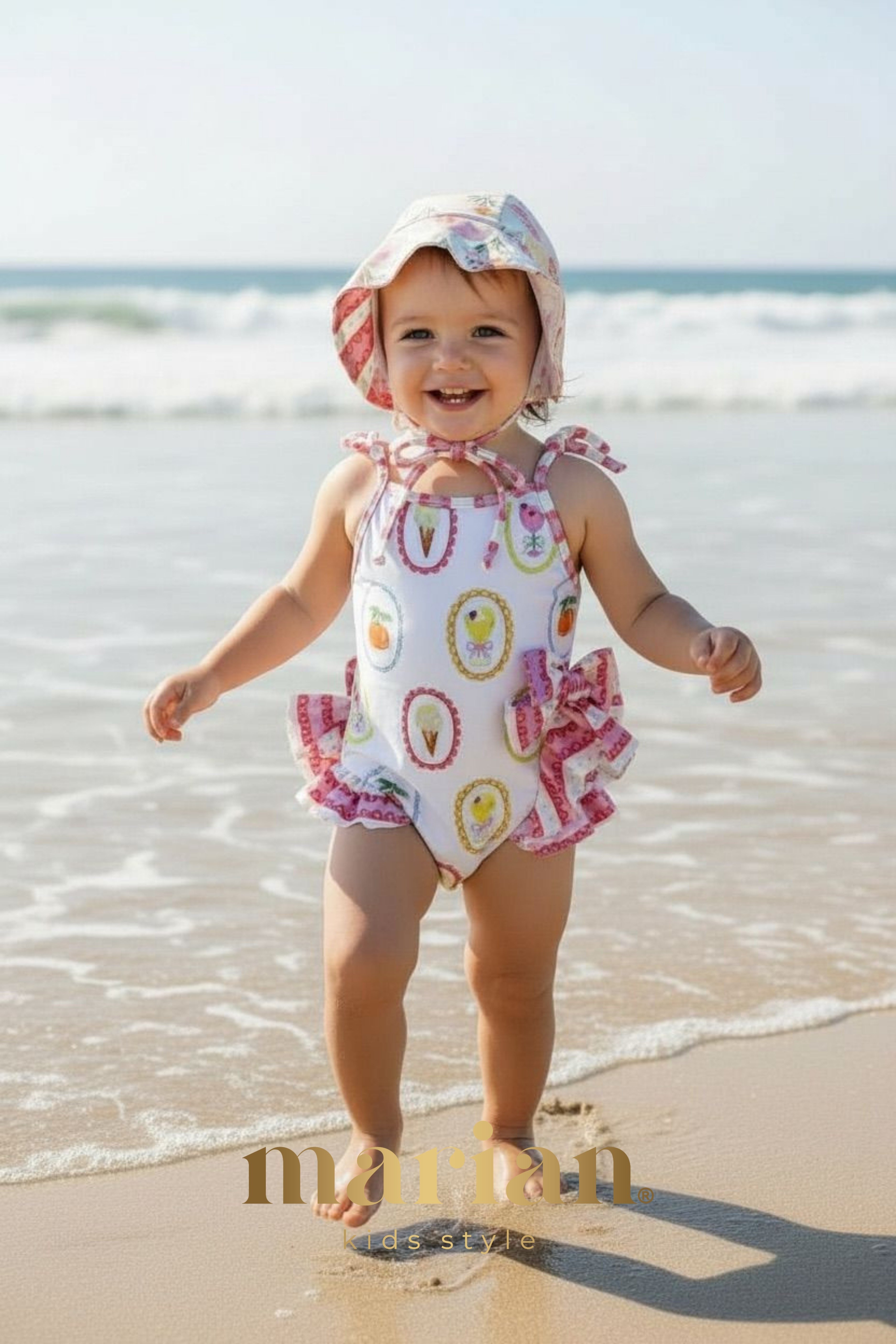 Kız Bebek Frilly Icecream Mayo