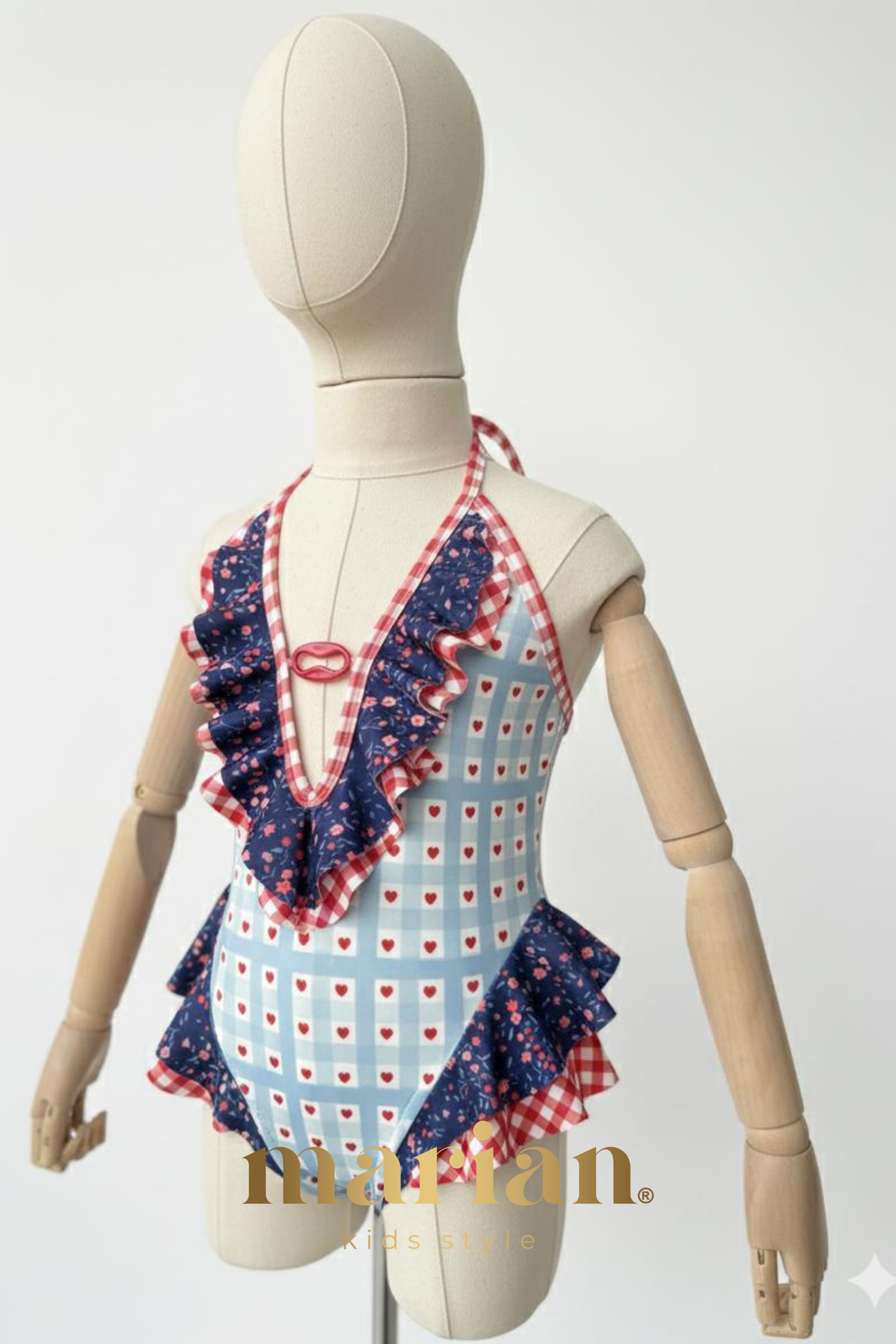Kız Çocuk Frilly Heart Mayo