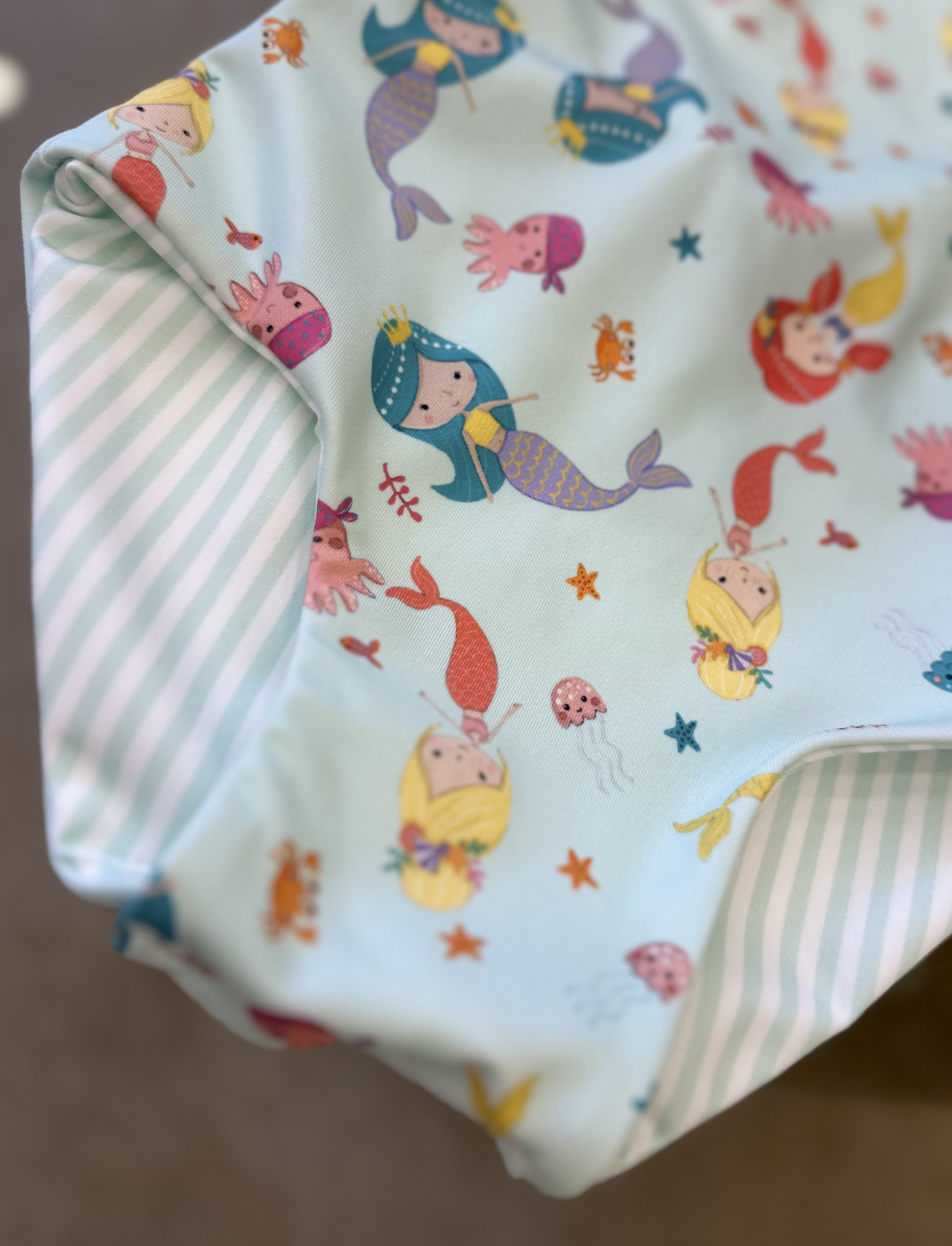 Mermaid kız bebek mayo