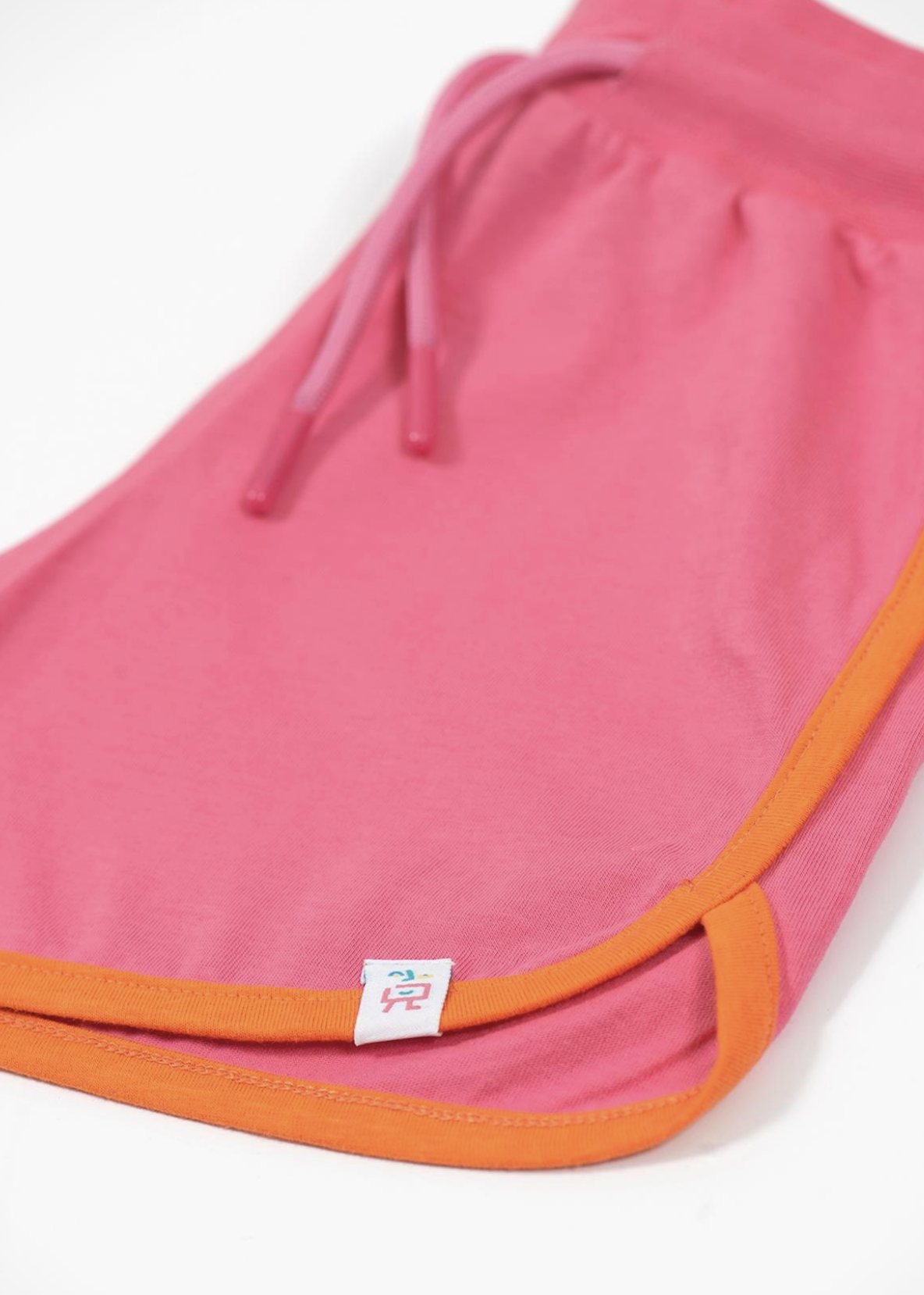Retro Orange Striped Short - Pink (Pink Cord)