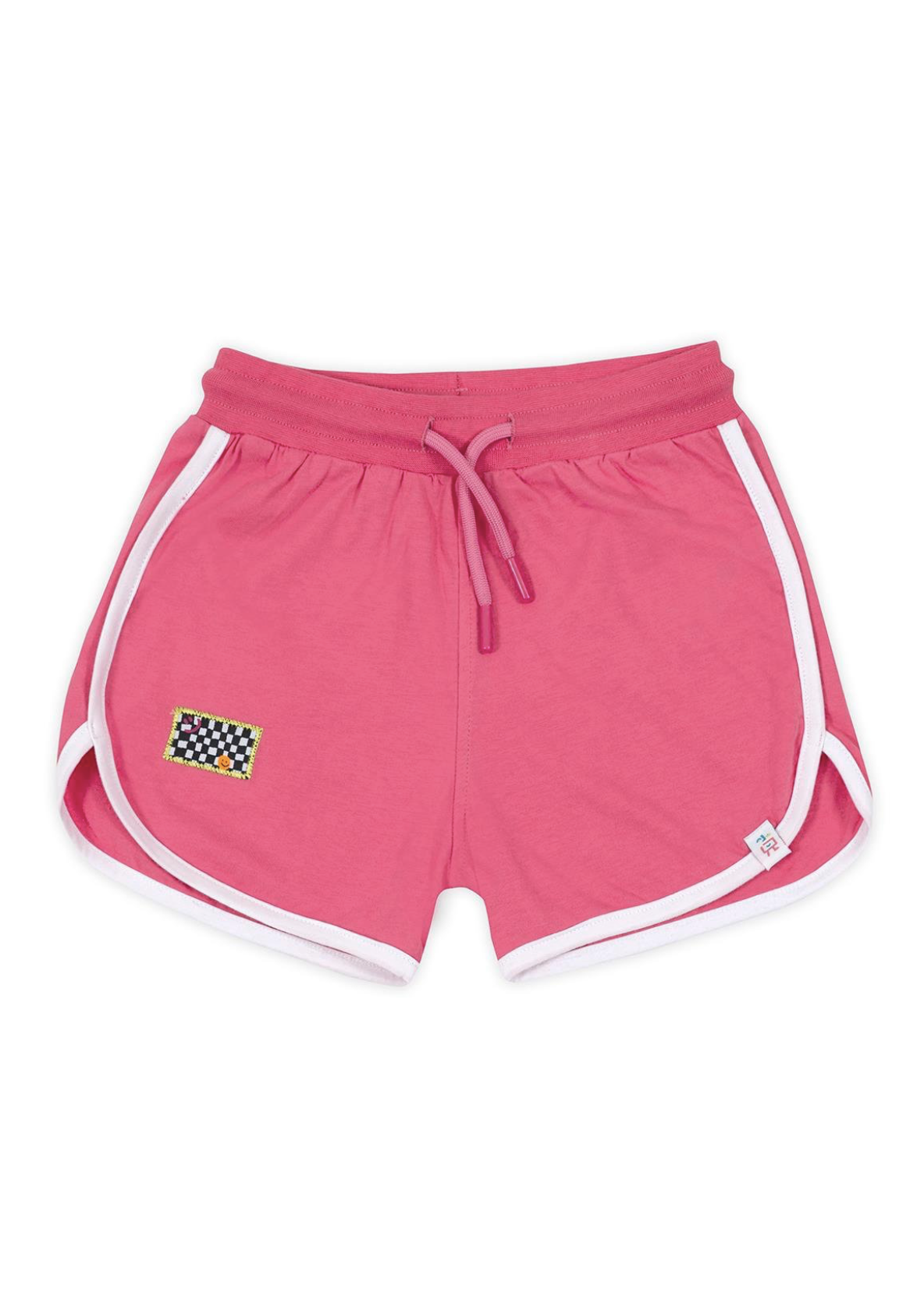 Retro White Striped Short - Pink (Pink Cord)