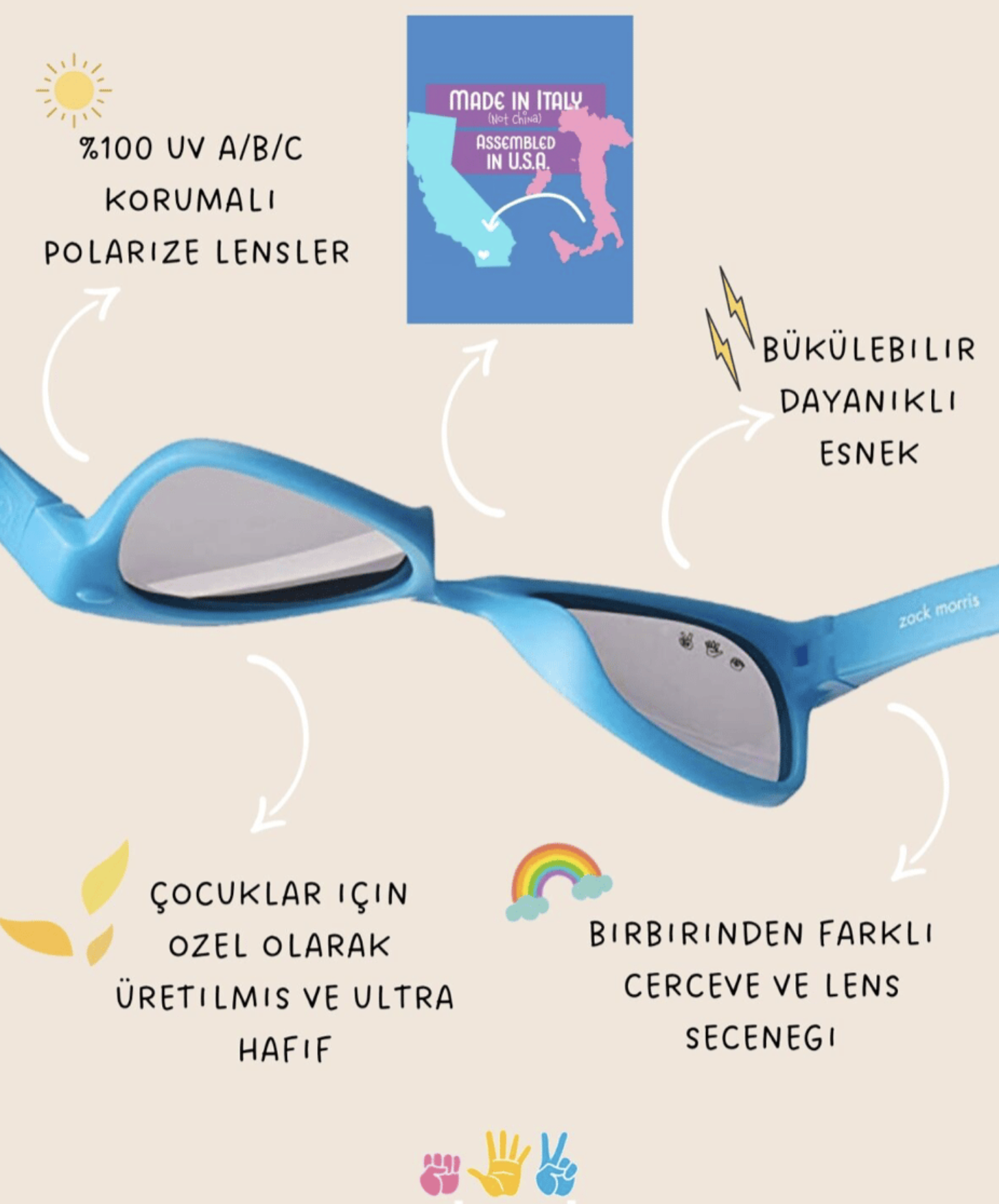 Roshambo Eyewear Ice Ice / Mavi Lens