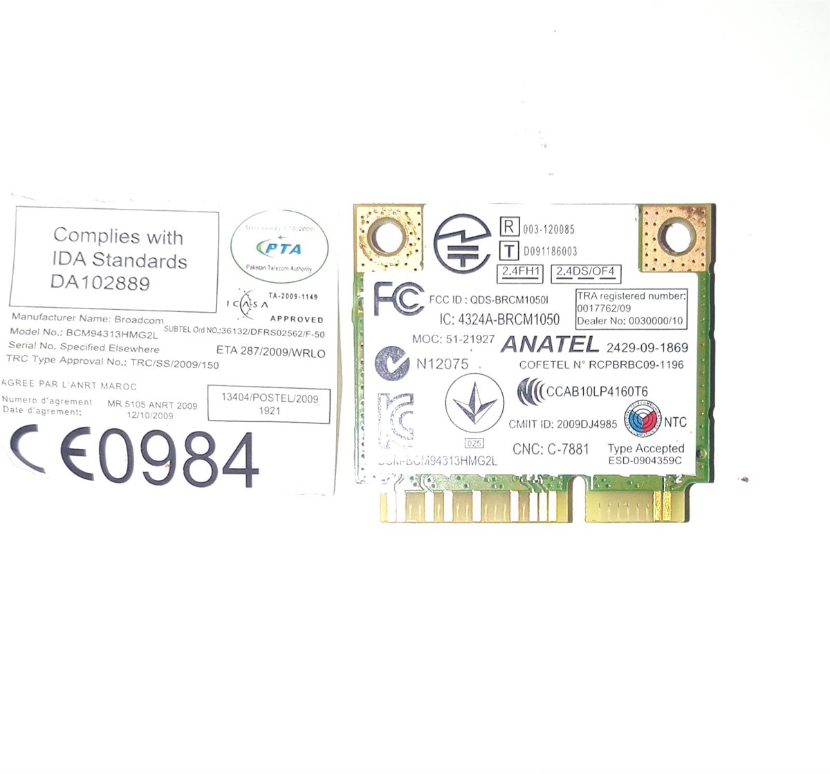 WIFI Kart - BluetoothHp G62 Notebook Wifi Kartı Qds-Brcm1050 STOK: Z-64