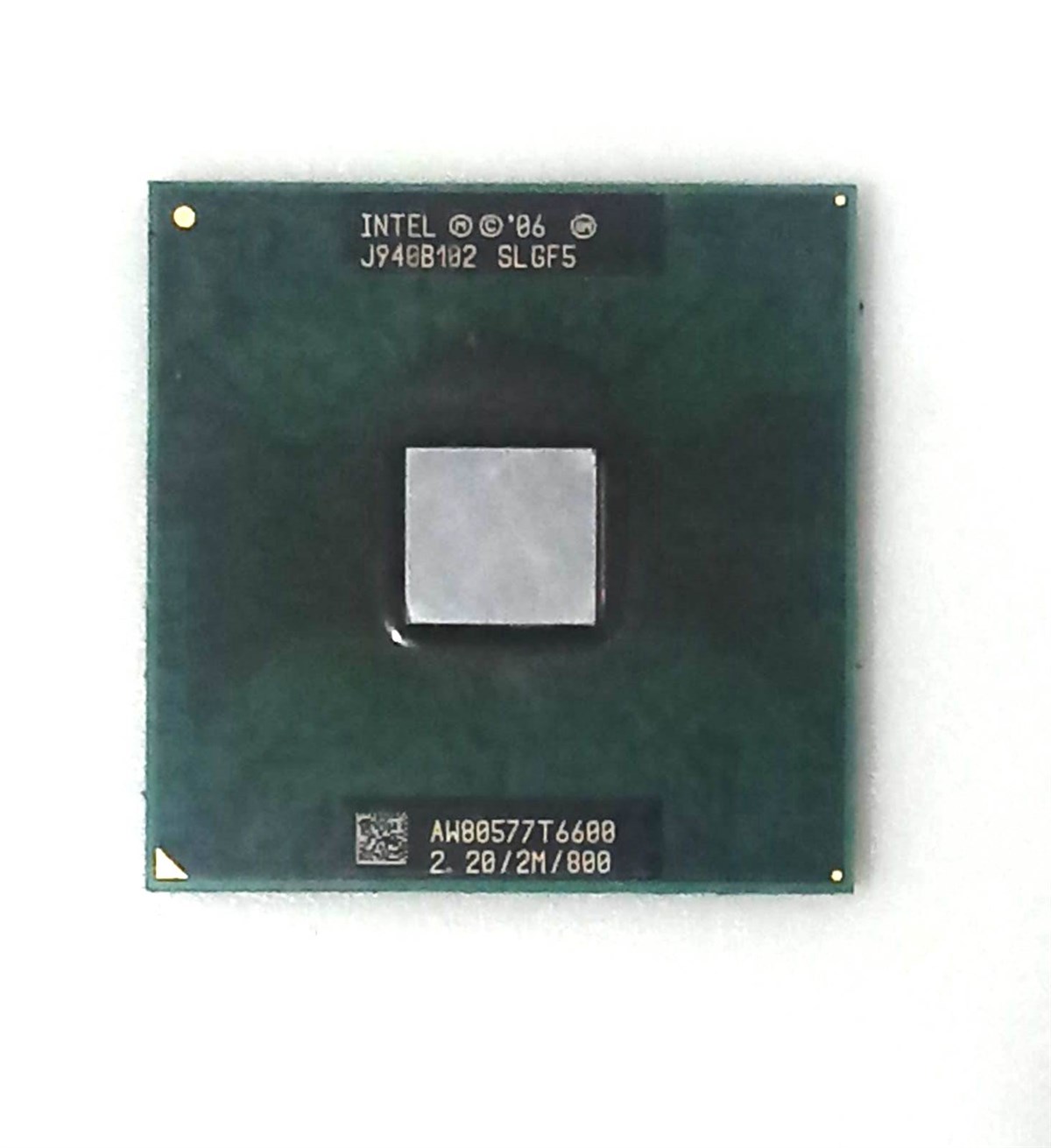 CPU - İşlemciIntel Core 2 Duo mobil T6600 SLGF5 2.2 GHz çift çekirdekli çift dişli CPU işlemci 2M 35W soket P STOK-İŞKUTU