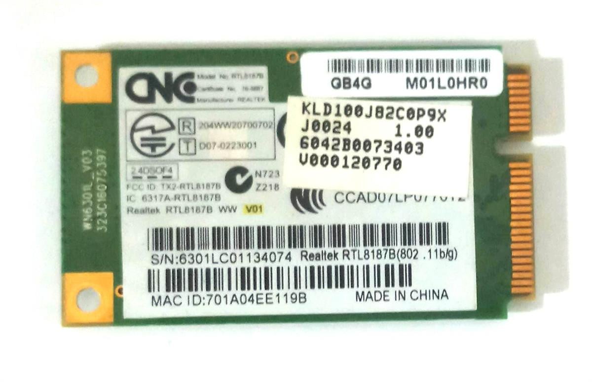WIFI Kart - BluetoothToshiba Satellite L305 Wireless WIFI Module Card- V000120770 STOK: Z78